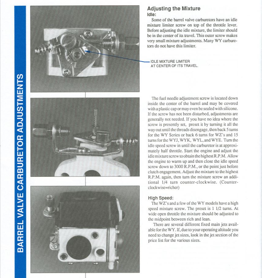 (image for) Instructions - High Performance Carburetor and Air filter